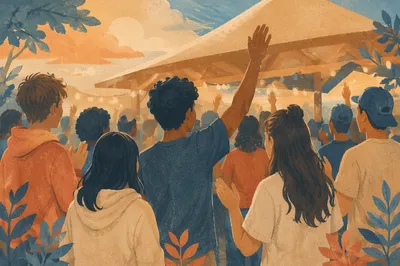 Teen Youth Gathering in Evening Worship