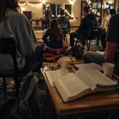 Youth Group Fellowship in Warm Church Hall