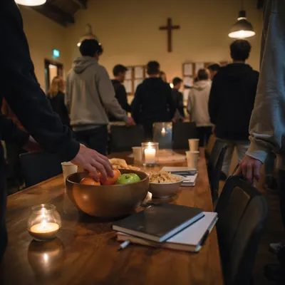 Youth Group Fellowship After Sunset