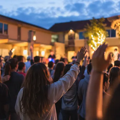 Teen Youth Worship Gathering at Twilight