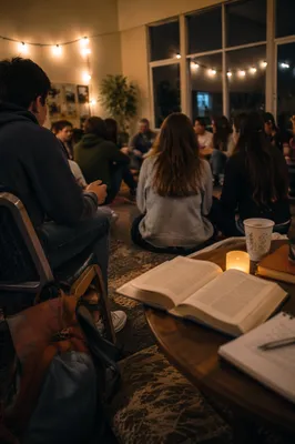Youth Group Fellowship in Warm Church Hall