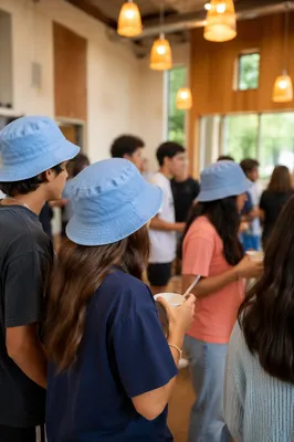 Teen Fellowship Gathering in Modern Church Hall