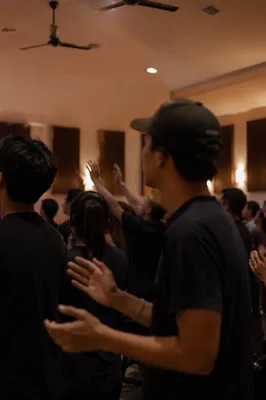 Youth Worship Gathering in Church Fellowship Hall