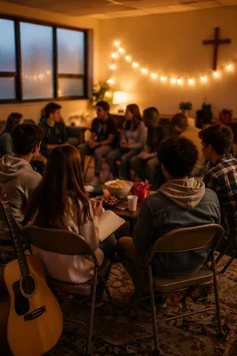 Teens Fellowship Circle in Warm Church Hall