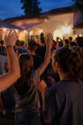 Teen Youth Worship Gathering at Twilight