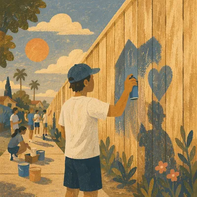 Youth Mission Trip Wall Painting Outreach