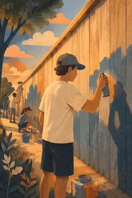 Youth Mission Trip Painting Wall Service