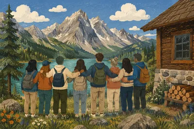 Youth Retreat Community at Mountain Cabin