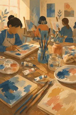 Quiet Art Class Canvas Painting Workshop