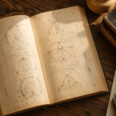 Open Educational Book on Wooden Study Table