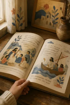Quiet Open Book Study Close Up