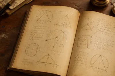 Open Educational Book on Wooden Study Table