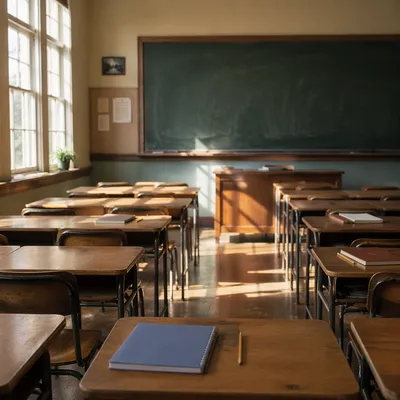 Quiet Empty Classroom Before School Starts