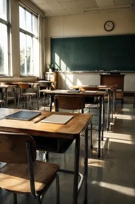 Quiet Empty Classroom Before School Begins