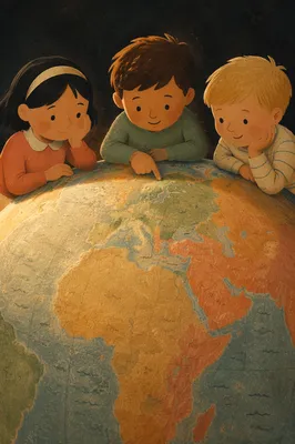 Muted Classroom Globe for Geography Learning