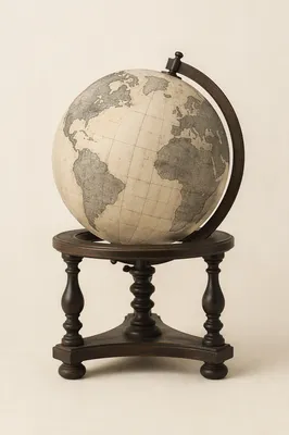 Antique Classroom Globe for Geography Education