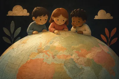 Classroom Globe for Quiet Geography Learning