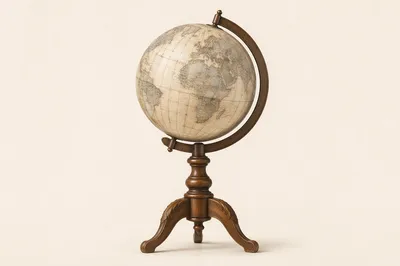 Antique Globe for Classic Geography Education
