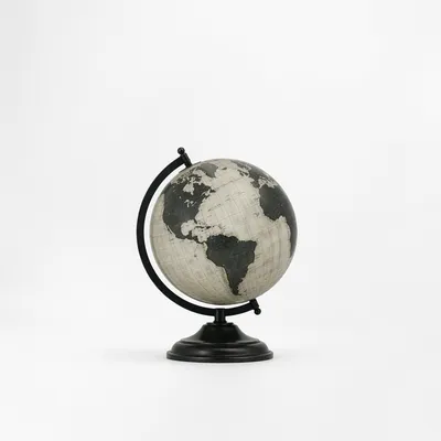 Minimal Vintage Globe for Geography Education