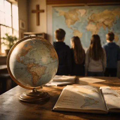 Faith Classroom Globe and Geography Lesson