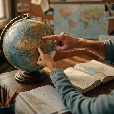 Faith Classroom Globe and Geography Lesson