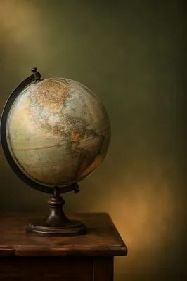 Vintage Classroom Globe for Geography Education