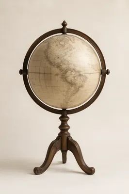 Antique Globe for Classic Geography Education
