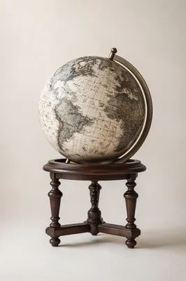 Antique Classroom Globe for Geography Education