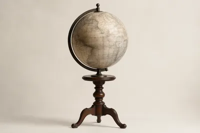Antique Globe for Classic Geography Education