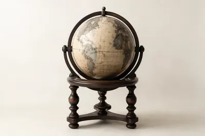 Antique Classroom Globe for Geography Education
