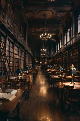 Quiet Study Room in Grand Old Library