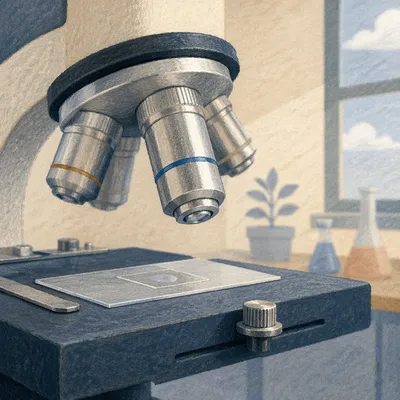 Close-Up Microscope in Science Classroom