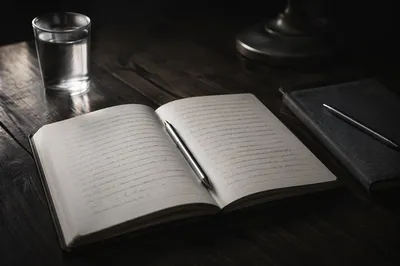 Late Night Notebook Study Desk