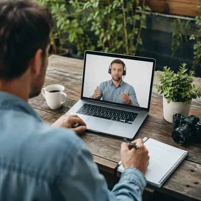 Outdoor Online Learning on Laptop