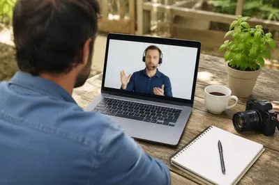 Outdoor Online Learning on Laptop