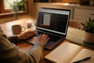 Quiet Morning Online Faith Learning Setup