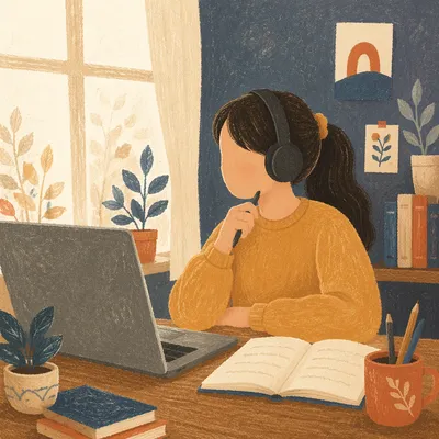 Focused Student Online Learning at Home