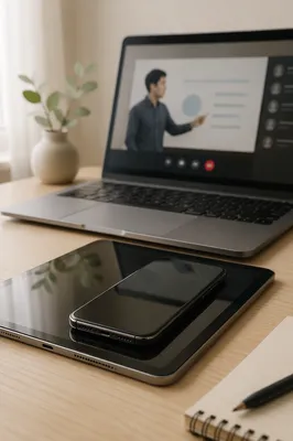 Online Learning Laptop and Study Devices