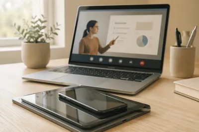 Online Learning Laptop on Minimal Study Desk