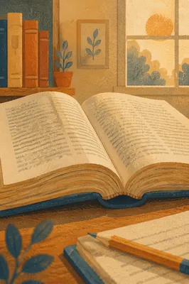 Open Dictionary Pages in Warm Study Light