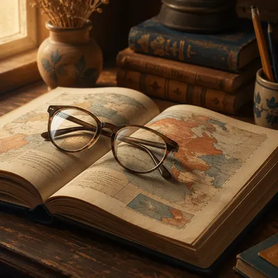 Reading Glasses on Open Geography Textbook