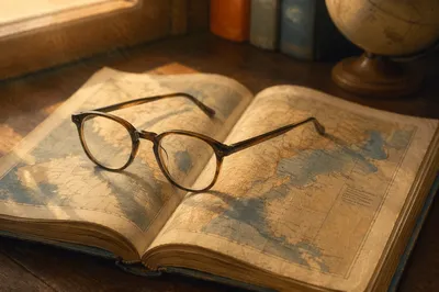 Reading Glasses on Open Geography Textbook