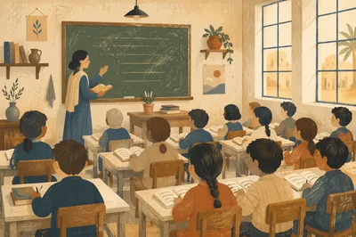 Warm Classroom Learning With Students and Teacher