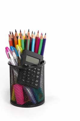 Colorful Classroom Supplies with Copy Space