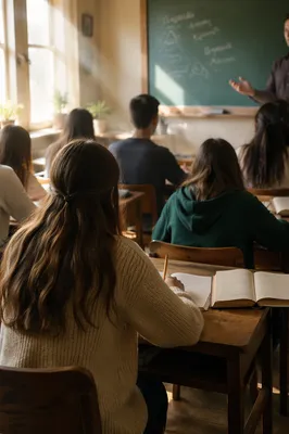 Hopeful Classroom Learning in Morning Light