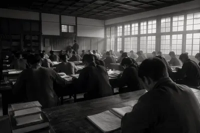 Quiet Classroom Study in Morning Light