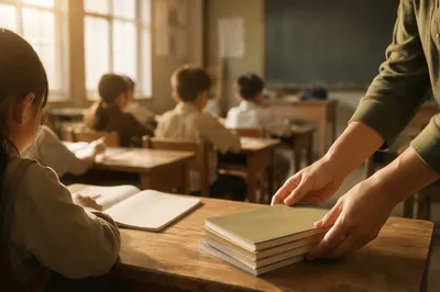 Peaceful Classroom Learning With Caring Teacher
