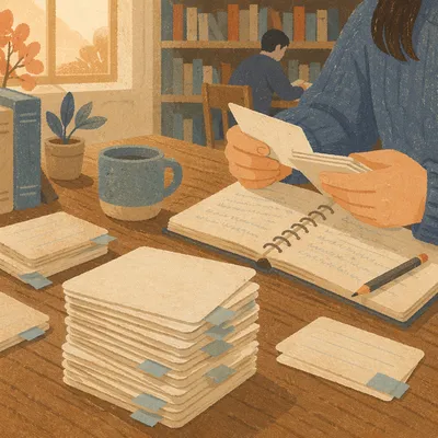 Flashcards and Notebook for Exam Preparation