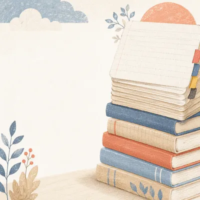 Flashcard Stack for Exam Study Space