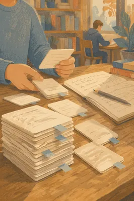 Flashcards and Notebook for Exam Preparation